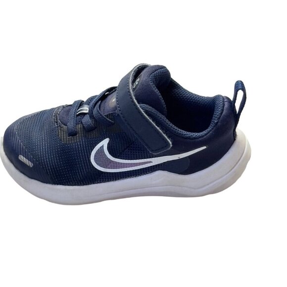 NIKE DOWNSHIFTER Kid Shoes Unisex Blue Running Sneakers Size 8C - Picture 9 of 12